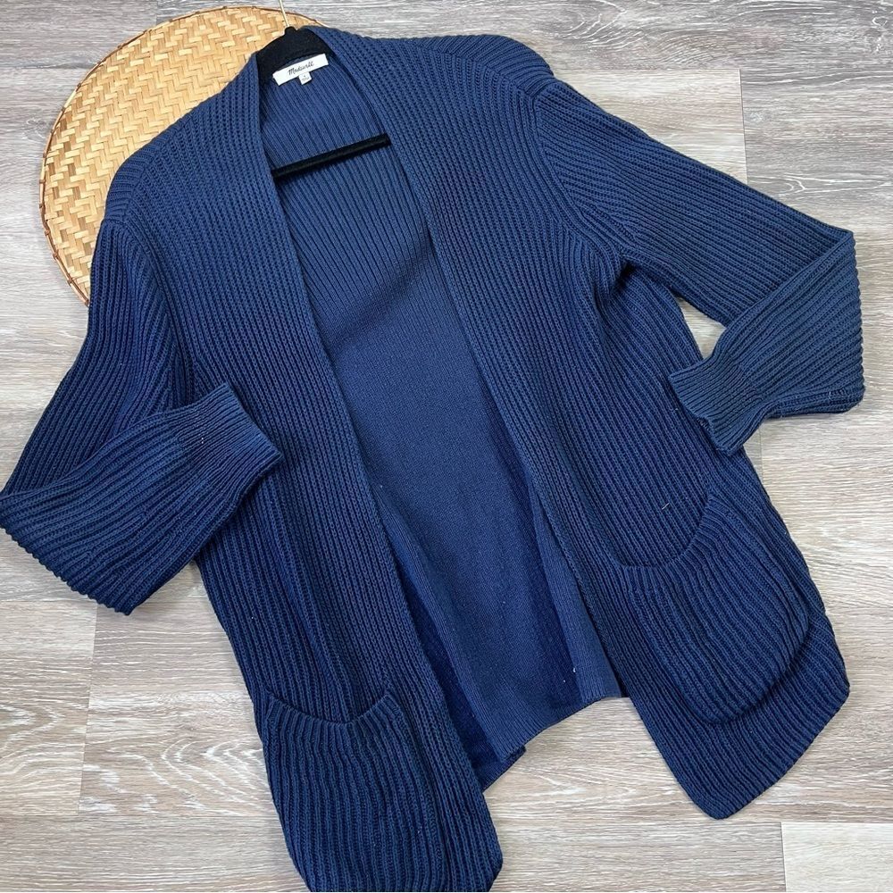 Madewell Navy knit Open front‎ cardigan